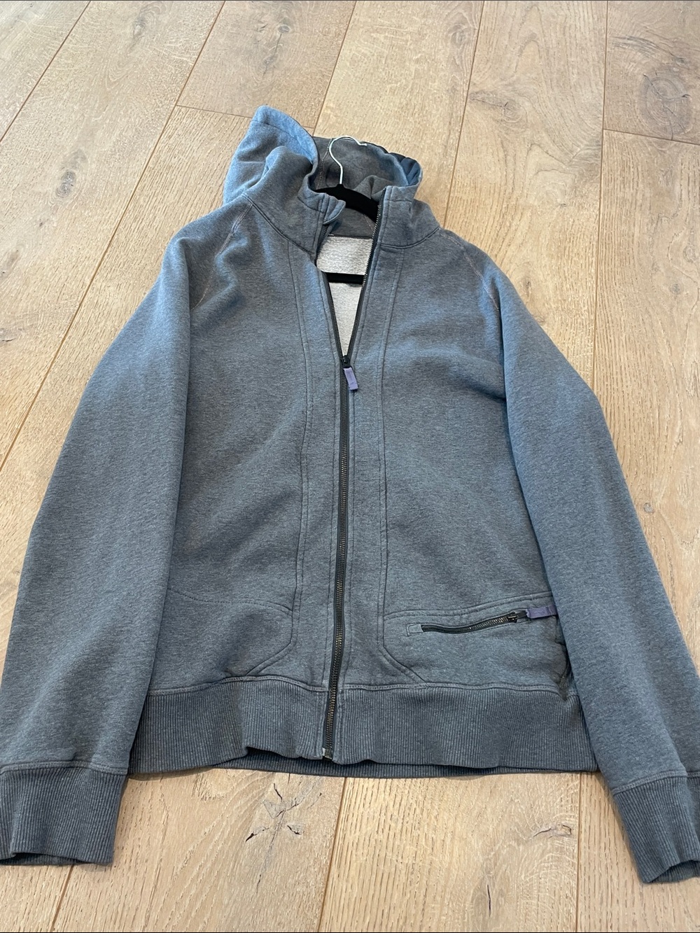 Men's Lightweight Hooded Zip Jacket in Slate Blue